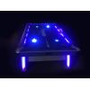 imageAtomic 90 Indiglo LED Light UP Arcade Air Powered Hockey Table  Includes Light Up Pucks and Pushers Grey