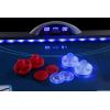 imageAtomic 90 Indiglo LED Light UP Arcade Air Powered Hockey Table  Includes Light Up Pucks and Pushers Grey