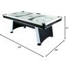 imageAtomic Blazer 7 Air Hockey Table with Electronic Score Keeping with Railintegrated Display Heavyduty 120V Blower for Fast Play Overhang Rails for Reduced Puck Bounce and Leg Levelers to Ensure Even Playing Surface