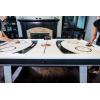 imageAtomic Blazer 7 Air Hockey Table with Electronic Score Keeping with Railintegrated Display Heavyduty 120V Blower for Fast Play Overhang Rails for Reduced Puck Bounce and Leg Levelers to Ensure Even Playing Surface
