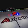 imageAtomic Top Shelf 75 Air Hockey Table with 120V Motor for Maximum Air Flow HighSpeed PVC Playing Surface for ArcadeStyle Play and Multicolor LED LumenX Technology to Illuminate Play