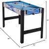 imageTriumph 13in1 Combo Game Table Includes Basketball Table Tennis Billiards Push Hockey Launch Football Baseball TicTacToe and Skee Bean Bag Toss