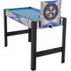 imageTriumph 13in1 Combo Game Table Includes Basketball Table Tennis Billiards Push Hockey Launch Football Baseball TicTacToe and Skee Bean Bag Toss