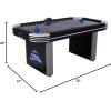 imageTriumph Sports LumenX Lazer 6 Interactive Air Hockey Table Featuring AllRail LED Lighting and InGame Music