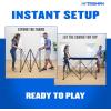 imageTriumph Sports Portable Pop Up Folding Billiards and Air Hockey Tables Instant Assembly and Accessories Included