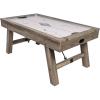 imageAmerican Legend Brookdale AirPowered Hockey Table with Rustic Wood Grain Finish Angled Legs and Turnbuckle Accents Brown 7531quotL x 3898quotW x 85quotH