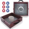 imageTRIUMPH SPORTS USA Premium Washer Toss Game  Includes 2 FeltLines Washer Boxes and Steel Washers Brown