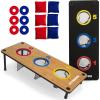 imageTriumph Sports 2in1 Bag Toss Washer Toss Combo  Includes 2 Game Platforms 6 Toss Bags 6 Washers Medium