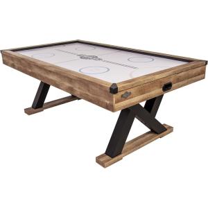 imageAmerican Legend Kirkwood 84 Air Powered Hockey Table with Rustic Wood Finish KShaped Legs and Modern Design