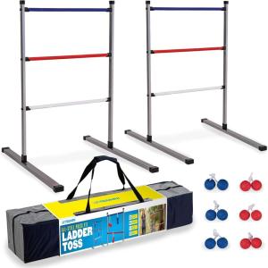imageTriumph Premium Ladder Toss Outdoor Game Set with 6 Soft Bola Balls Travel Carrying Case and Score Trackers  Choose Between Classic and All Pro SeriesClassic