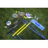 imageTriumph Sports MultiSport Versatile Combo Outdoor Game Net Set Includes Volleyball Badminton and Pickleball Blue 3575102