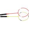 imageZume Games Portable Badminton Set with Freestanding Base  Sets Up on Any Surface in Seconds  No Tools or Stakes RequiredRedBlackGreen