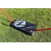 imageZume Games Portable Badminton Set with Freestanding Base  Sets Up on Any Surface in Seconds  No Tools or Stakes RequiredRedBlackGreen