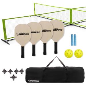 imageTriumph Sports 4 Square VolleyballBadminton Combo and Pickleball Combo Accessories Included  Multiple Styles AvailablePickleball