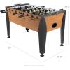 imageAtomic Pro Force 56quot Foosball Table with Internal Ball Return and Ball Entry Leg Levelers and HeavyDuty Legs