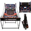 imageTRIUMPH Sports Run n Gun Arcade Basketball Shootout  8 Game Modes  Quick and Easy Assembly  Folds 100 Flat for Complete Storage  Fully Portable Play Inside or OutsideFully Assembled