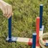 imageTriumph Sports Triumph Compact and Portable Wood Ring Toss with 1 Wooden 5Peg Target 2 Red Rope Toss Rings and 2 Blue Rope Toss Rings