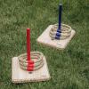 imageTriumph Sports Triumph Premium Wooden Quoit Set  Includes 2 Targets and 6 Sisal Rope Rings