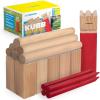 imageTriumph Premium Kubb Set  Includes 10 Kubb Blocks 6 Tossing Dowels 1 King Kubb 4 Corner Pegs