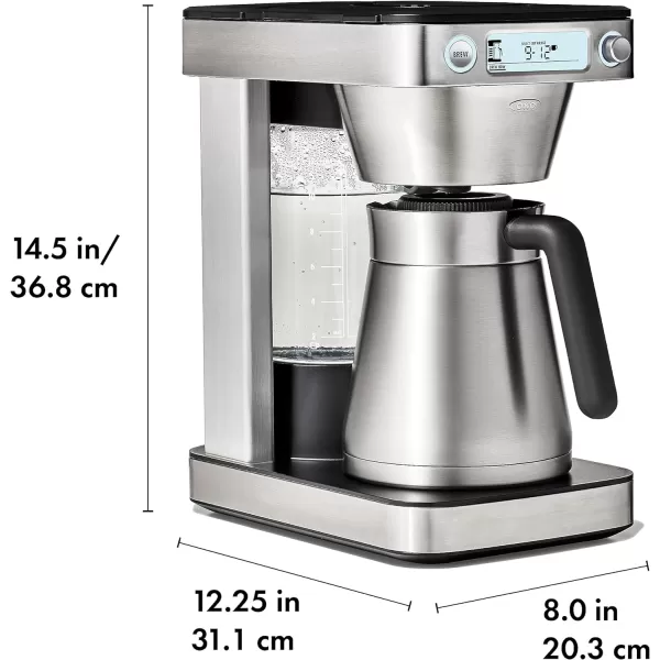 OXO Brew 12-Cup Coffee Maker With Podless Single-Serve Function,Silver