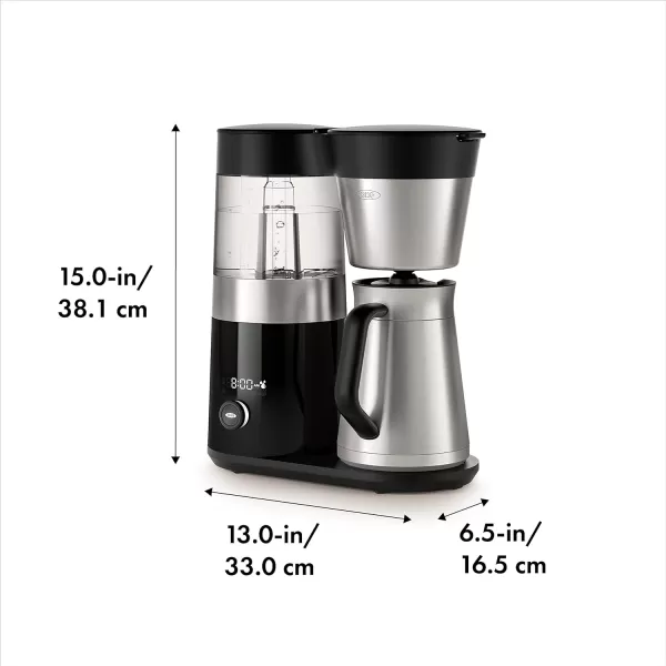 OXO Brew 9 Cup Stainless Steel Coffee Maker,Silver, Black