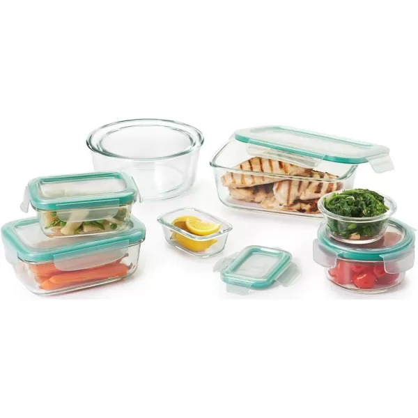 OXO Good Grips 4 Ounce Smart Seal Glass Rectangle Food Storage Container)