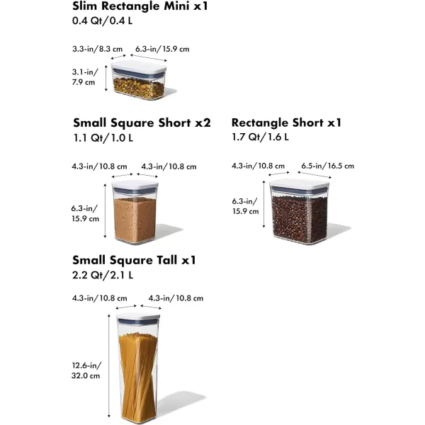 OXO Good Grips 5-Piece POP Container Set