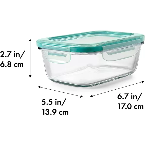 OXO Good Grips 8 Cup Smart Seal Glass Rectangle Container