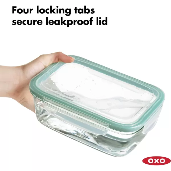 OXO Good Grips 8 Cup Smart Seal Glass Rectangle Container