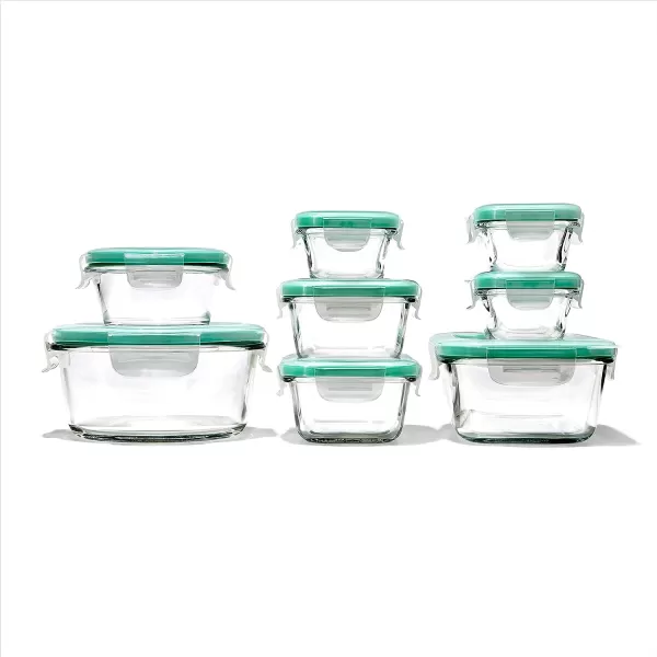 OXO Good Grips 8 Piece Prep, Serve and Store Smart Seal Glass Food Storage Set