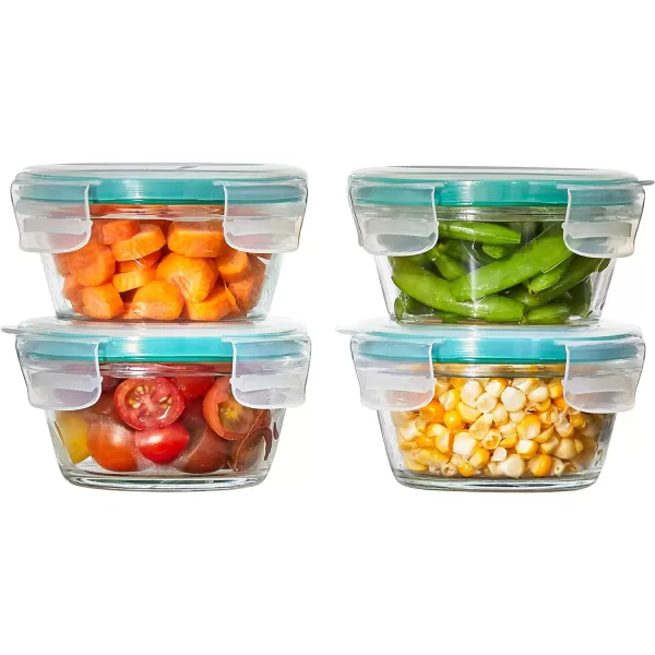 OXO Good Grips 8 Piece Prep, Serve and Store Smart Seal Glass Food Storage Set