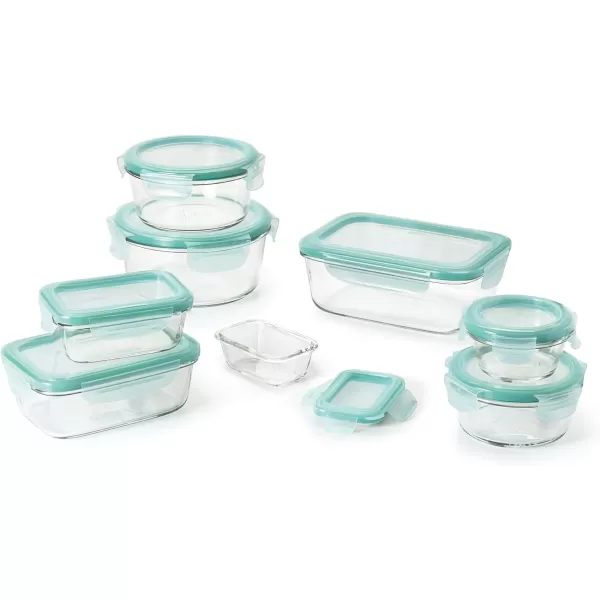 OXO Good Grips 8 Piece Prep, Serve and Store Smart Seal Glass Food Storage Set
