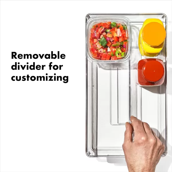 OXO Good Grips Fridge Egg Holder with Removable Tray and Lid