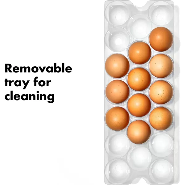 OXO Good Grips Fridge Egg Holder with Removable Tray and Lid