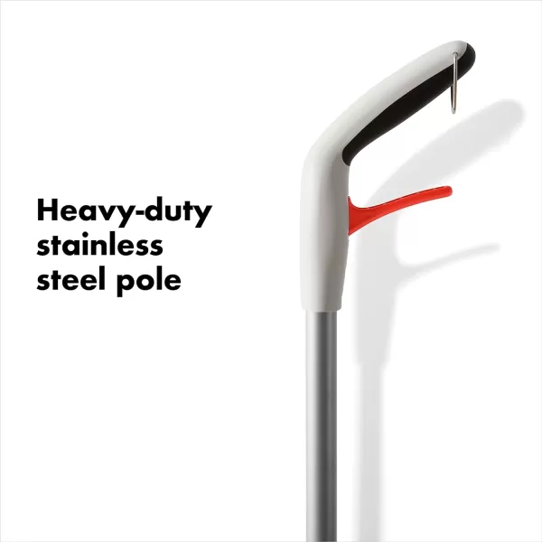 OXO Good Grips Microfiber Spray Mop with Slide-Out Scrubber,Red/White