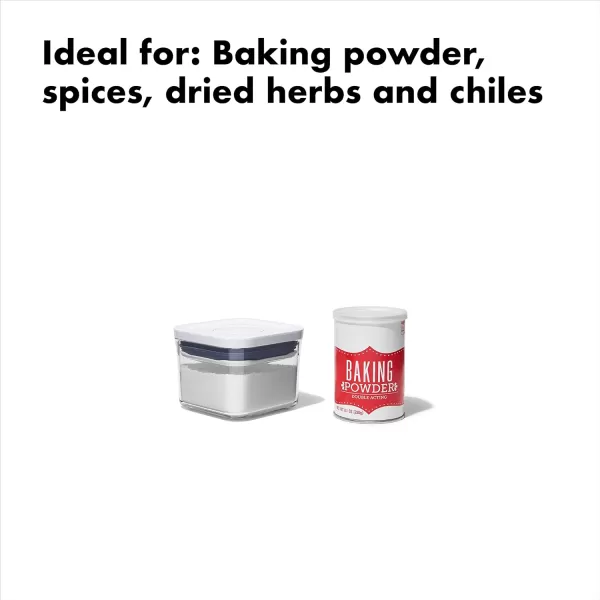 OXO Good Grips POP Container - Airtight Food Storage - Big Square Medium 4.4 Qt Ideal for 5lbs of flour or sugar