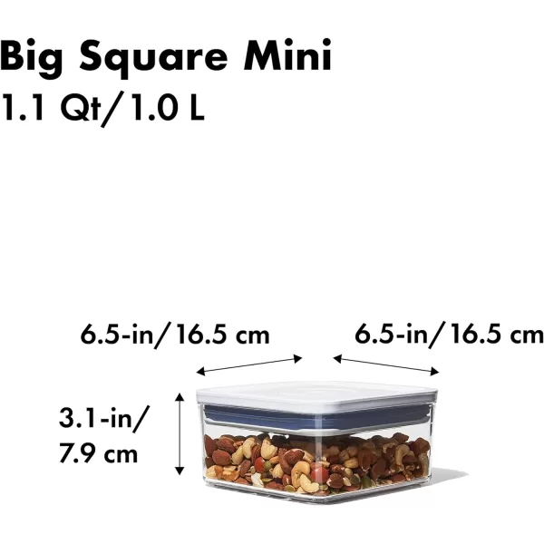 OXO Good Grips POP Container - Airtight Food Storage - Big Square Medium 4.4 Qt Ideal for 5lbs of flour or sugar