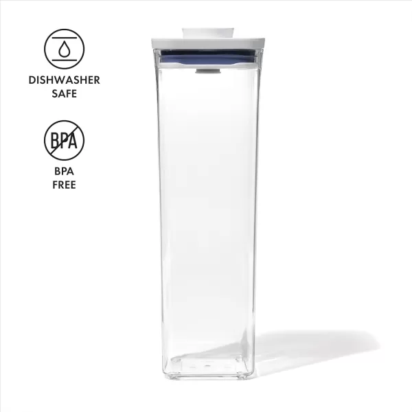OXO Good Grips POP Container - Airtight Food Storage - Big Square Medium 4.4 Qt Ideal for 5lbs of flour or sugar