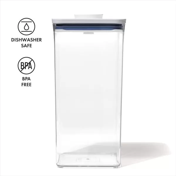 OXO Good Grips POP Container - Airtight Food Storage - Big Square Medium 4.4 Qt Ideal for 5lbs of flour or sugar