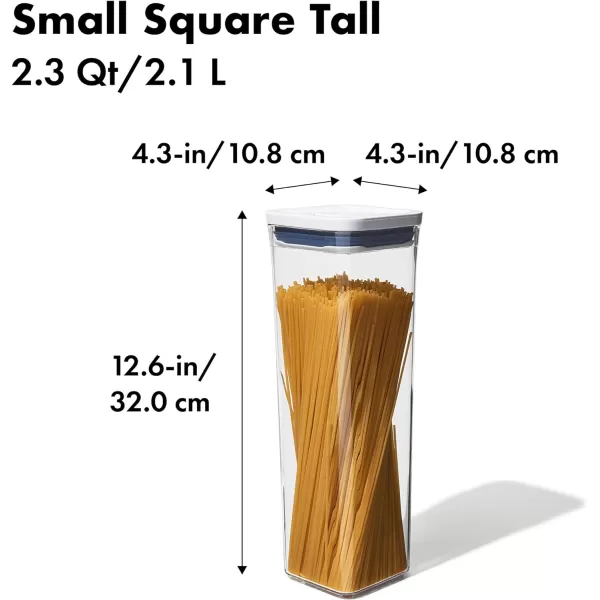 OXO Good Grips POP Container - Airtight Food Storage - Big Square Medium 4.4 Qt Ideal for 5lbs of flour or sugar