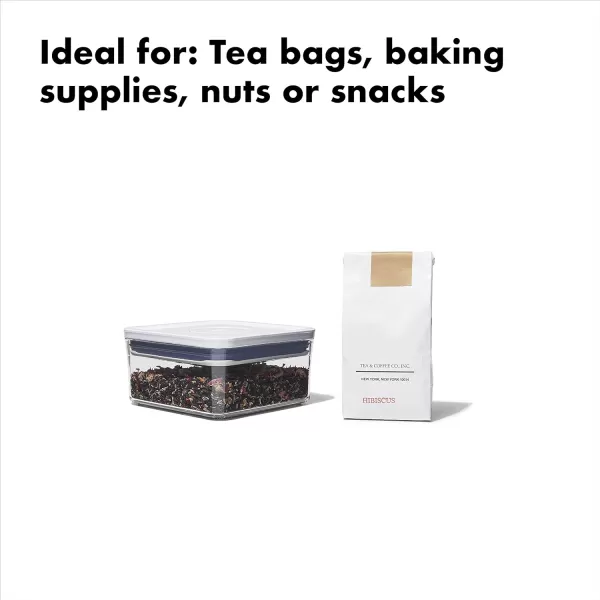 OXO Good Grips POP Container - Airtight Food Storage - Big Square Medium 4.4 Qt Ideal for 5lbs of flour or sugar
