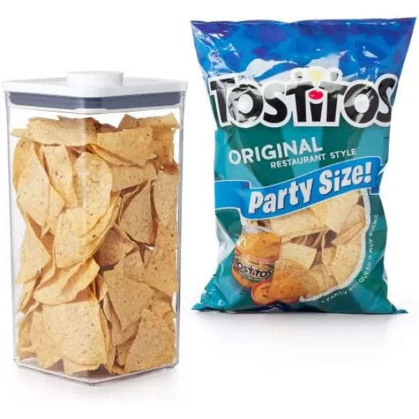 OXO Good Grips POP Container - Airtight Food Storage - Big Square Medium 4.4 Qt Ideal for 5lbs of flour or sugar