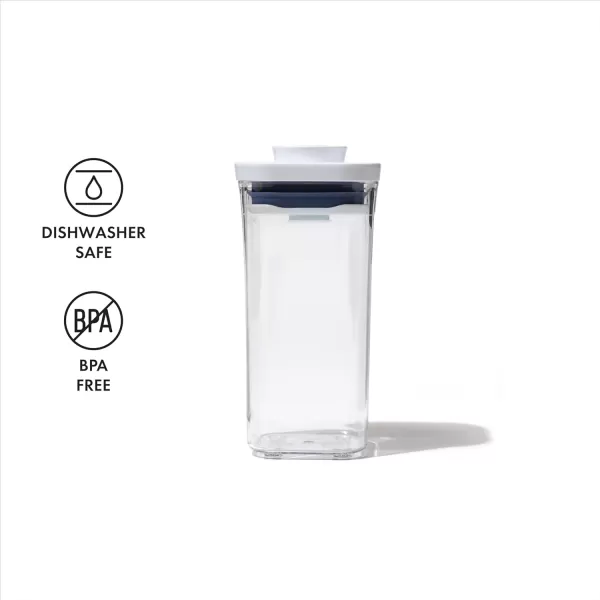 OXO Good Grips POP Container - Airtight Food Storage - Big Square Medium 4.4 Qt Ideal for 5lbs of flour or sugar