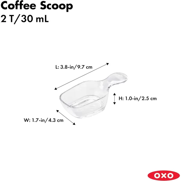 OXO Good Grips POP Container Coffee Scoop, Clear)