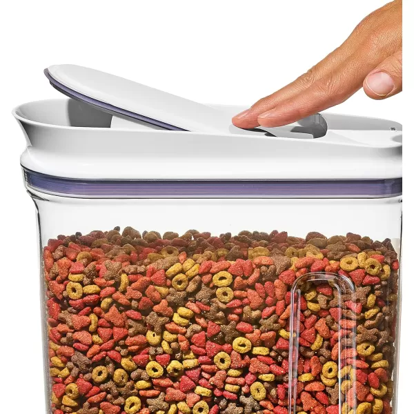 OXO Good Grips Pet POP Container – 3.3 Qt/3.1 L |Ideal for up to 3lbs of Dog Food or 2.5lbs of Cat Food | Airtight Dog and Cat Food Storage Container | BPA Free