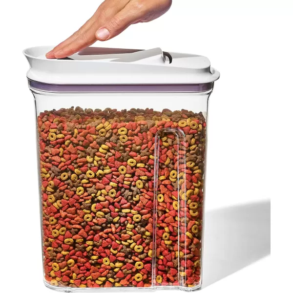 OXO Good Grips Pet POP Container – 3.3 Qt/3.1 L |Ideal for up to 3lbs of Dog Food or 2.5lbs of Cat Food | Airtight Dog and Cat Food Storage Container | BPA Free