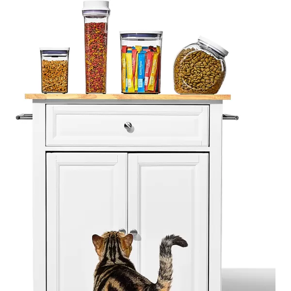 OXO Good Grips Pet POP Container – 3.3 Qt/3.1 L |Ideal for up to 3lbs of Dog Food or 2.5lbs of Cat Food | Airtight Dog and Cat Food Storage Container | BPA Free