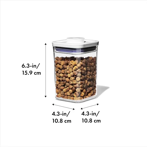 OXO Good Grips Pet POP Container – 3.3 Qt/3.1 L |Ideal for up to 3lbs of Dog Food or 2.5lbs of Cat Food | Airtight Dog and Cat Food Storage Container | BPA Free