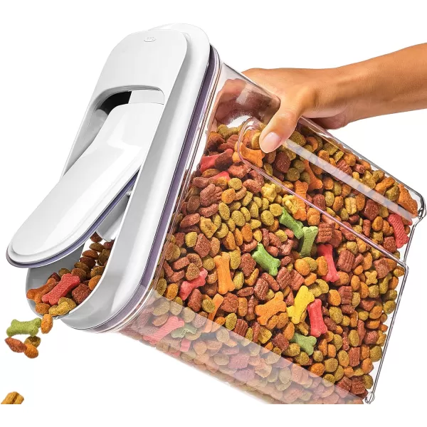 OXO Good Grips Pet POP Container – 3.3 Qt/3.1 L |Ideal for up to 3lbs of Dog Food or 2.5lbs of Cat Food | Airtight Dog and Cat Food Storage Container | BPA Free