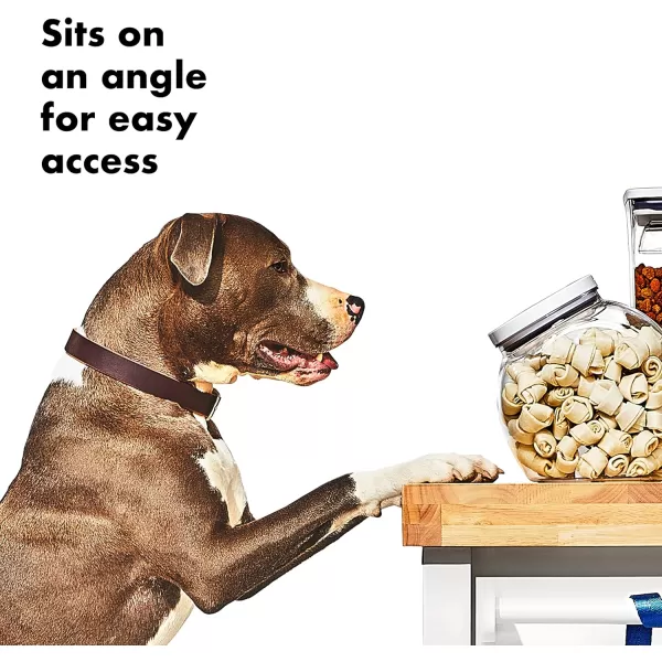 OXO Good Grips Pet POP Container – 3.3 Qt/3.1 L |Ideal for up to 3lbs of Dog Food or 2.5lbs of Cat Food | Airtight Dog and Cat Food Storage Container | BPA Free